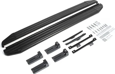 Produktbild von Trittbretter Seitenschweller für VW Tiguan 2017-2023 Alu Schwarz ABE