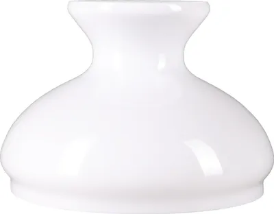 Produktbild von Petroleumglas Lampenglas Ersatzglas Ø185mm Leuchtenglas Opalglas Weiß