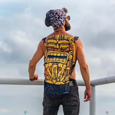 Produktbild von Tooba Long Bag Tiki Skateboard Rucksack Yogamatte