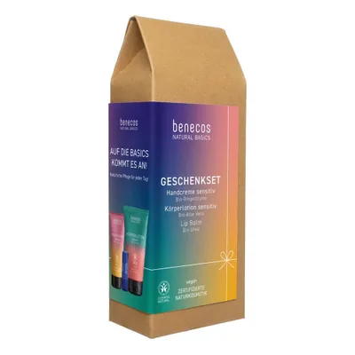 Produktbild von Geschenkset Sensitiv - Handcreme, Körperlotion & Lipbalm | BENECOS
