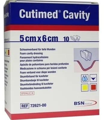 Produktbild von CUTIMED Cavity Schaumverb.5x6 cm nicht haftend