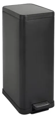 Produktbild von Famanu Abfalleimer mit Pedal, 18 Liter, Soft-Close Deckel - Schwarz