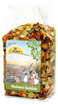 Image de JR Farm Légumes bien-être, cochon d'Inde, hamster, lapin, légumes, 600 g, solide, flocons de pois 43%, flocons de fèves, carottes 18%, farine de maïs extrudée, betteraves rouges 2,4%., 1 pièce(s)