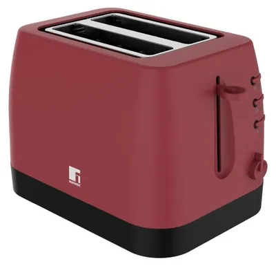 Produktbild von Toaster für 2 Scheiben, Maron, mit 6 Bräunungsstufen, Auftau- und Aufwärmfunktion