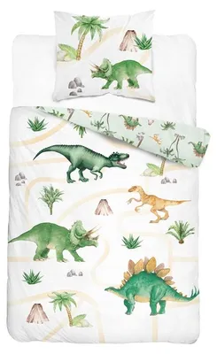 Zdjęcie produktu dla Pościel, pościel bawełniana dla dzieci 140x200 5704a Dinozaury