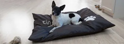 Produktbild von XL Hundekissen Hundebett Schlafplatz Hundematte Tierbett Katzenbett 70x100 cm schwarz
