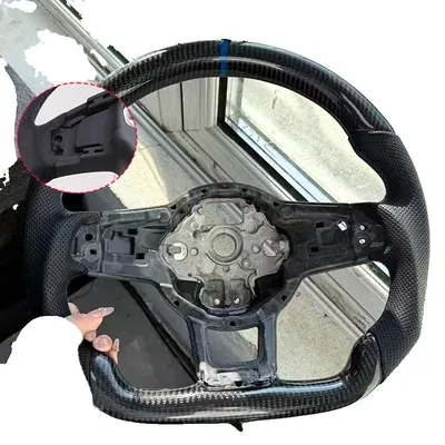 Obrázok produktu pre Poťah na volant, uhlíkové vlákno, jednoduchá inštalácia, s otvormi