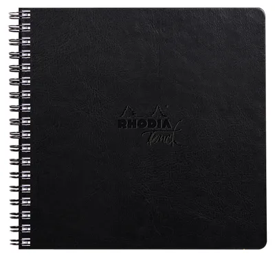 Produktbild von Rhodia Touch Book, Skizzenbuch 20 Bl extraweiß 250g, 21x21 cm Schwarz 116185C