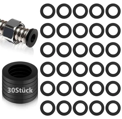 Produktbild von Schlauch und Dichtungsringe, 30 Stück, Dichtungsringe für Wasserhahn und Duschkopf