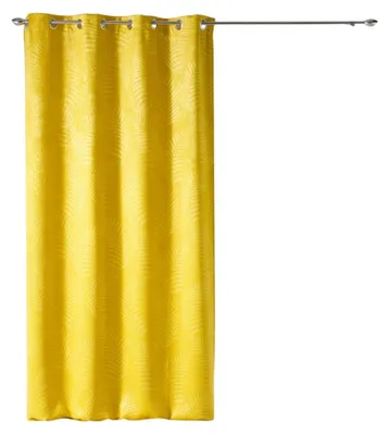 Image de Rideau a oeillets 140x240cm Tropicaline jaune