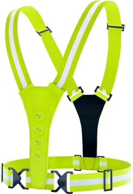 Produktbild von Famanu Sicherheitsweste mit reflektierenden Elementen - Fluoreszierendes Gelb für optimale Sichtbarkeit
