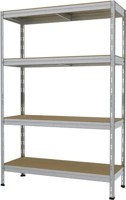 Produktbild von Schwerlastregal 180 x 120 x 45 cm 4 Holzböden 1200 kg