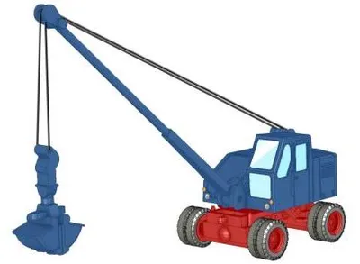 Immagine prodotto di Escavatore Minis N Fuchs F 301 con benna, blu/rosso LC4702