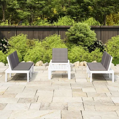 Produktbild von "2026 Promotion" 4-tlg. Garten-Lounge-Set - Sitzgruppe - mit Kissen - Kunststoff Weiß - Gartenmöbelset CC3484