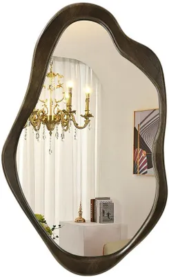 Image de Miroir mural asymétrique 50 x 70 cm, style moderne et décoratif