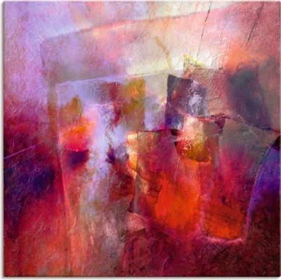 Produktbild von ARTland Leinwandbild Sommer Abstrakt Größe: 70x70 cm