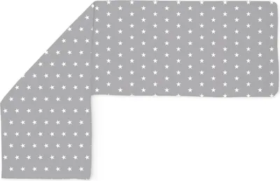 Produktbild von Amilian Seitenschläferkissen Bezug; Stillkissenbezug: ca. 150 x 40 cm für Lagerungskissen; Komfortkissen; Pillow Cover; Ersatzbezug; Sternchen Grau