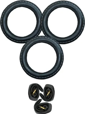 Produktbild von 3x 12" Set 47-203 = 12 1/2 x 1.75 x 2 1/4 Kinderwagen Kinder Rad Reifen + Schlauch