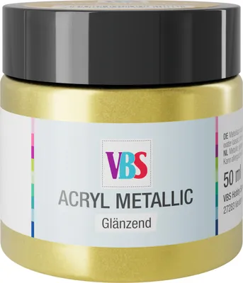 Produktbild von VBS Acryl Metallic, 50 ml Gold