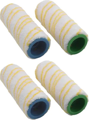 Four cleaning rollers for a floor cleaner.