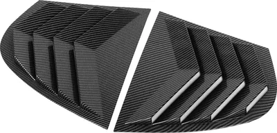 Immagine prodotto di Coppia di coperture per finestrini posteriori dell'auto, eleganti prese d'aria laterali per Serie 5 E60 dal 2004 al 2010, stile fibra di carbonio