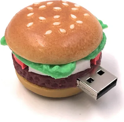 Produktbild von Onlineworld2013 Hamburger Burger Fast Food Funny USB Stick 64 GB USB 3.0