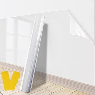 Zdjęcie produktu dla Folia samoprzylepna 40 cm x 10 m, przezroczysta, samoprzylepna, chroniąca przed zabrudzeniami, do kuchni i mebli