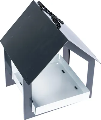 Produktbild von HOMESCAPES Hängender Vogeltisch - Schwarz