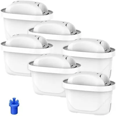 Produktbild von Wasserfilter Kartuschen Ersatz für Brita Maxtra+ Plus, Maxtra Pro All-in-1 Wasserfilter, Kompatibel mit Brita Marella Kanne, Reduziert PFAS, Chlor, Kalk & Metalle (6)