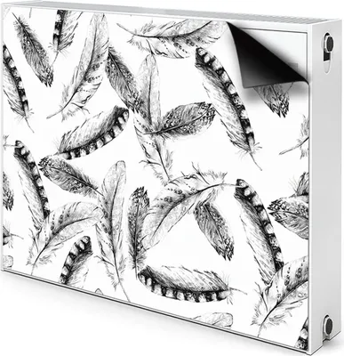 Produktbild von Magnet Heizkörperabdeckung Heizkörperverkleidung Verkleidung Abdeckung 90x60 cm  - Gefieder