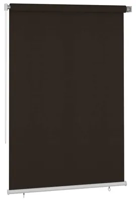 Obrázok produktu pre vidaXL vonkajšia rolovaná clona, 165 (šírka) x 230 (výška) cm, hnedá, vyrobená z HDPE