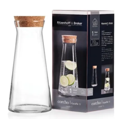 Produktbild von Ritzenhoff & Breker Glaskaraffe "CORCHO" 1,0 l