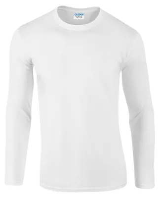Image de Gildan - T-shirt pour hommes/femmes unie à manches longues FK2951 (XL) (blanc)