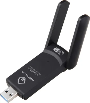 Produktbild von GigaBlue Ultra 1200Mbit/s Dual-Band WLAN 2.4 & 5GHz USB 3.0 High-Speed WiFi Stick mit Antenne
