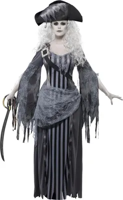 Immagine prodotto di Smiffys - Set di costumi "Deluxe" per donna SM2396 (L) (Grigio/Nero)