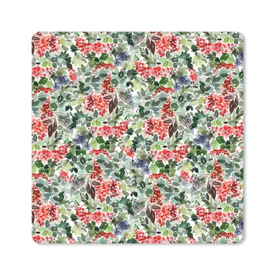 Produktbild von MuchoWow® Mauspad Mousepad Aquarell - Weihnachten - Mistelzweig 30x30 cm - Mousepads - Maus Mat - Pad - Mausunterlage - Gaming