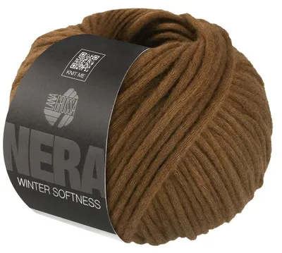 Produktbild von Lana Grossa WINTER SOFTNESS (Nera) 50 g zartes Baumwollschlauchgarn, voluminös gefüllt 70 m Farbe 019 - Braun