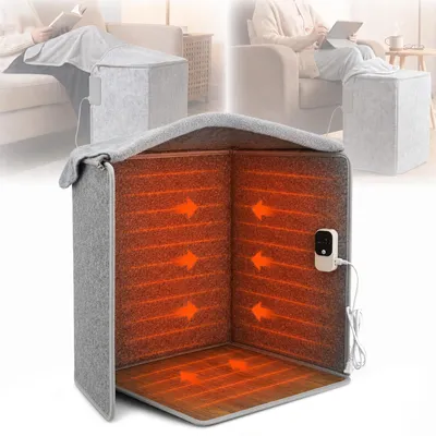 Immagine prodotto di Riscaldatore per piedi portatile - 170 W, riscaldamento a infrarossi - 3 livelli di temperatura - Timer fino a 3 ore