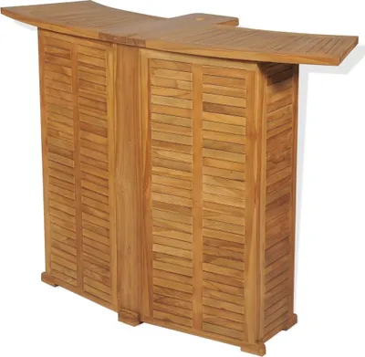 Produktbild von vidaXL Klappbarer Bartisch 155x53x105 cm Teak Massiv