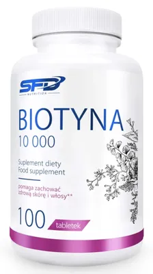 Produktbild von SFD Nutrition Biotin 10000 – 100 Tabletten (400 Tage)