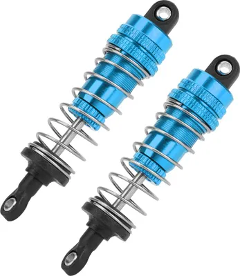 Zdjęcie produktu dla Metalowe amortyzatory RC Części zamienne do 1/14 WLtoys 144001 RC ModelBlue