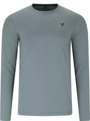 Productafbeelding van VIRTUS Roger V3 Herenlang袖shirt met sneldrogende stof, blauw, maat M