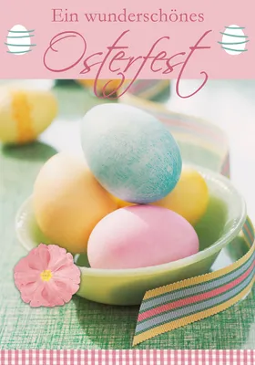 Produktbild von Ostern  Glückwunschkarte im Format 115 x 17cm mit Umschlag