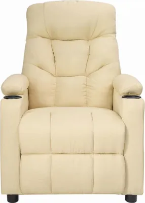 Immagine prodotto di vidaXL Poltrona relax in tessuto crema