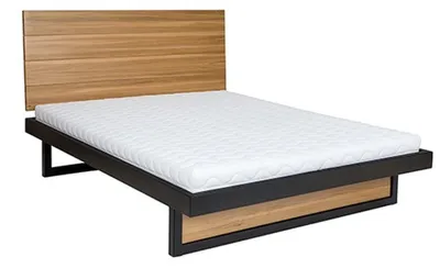 Produktbild von Bett Doppelbett Eiche Ehebett Holzbett 120x200 Bettgestell Massive Möbel Betten