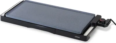 Image de Plancha.2200w.50x25.therm Regl.noir. - Livoo