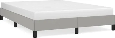 Produktbild von vidaXL Bettgestell ohne Matratze Hellgrau 140x200 cm Stoff