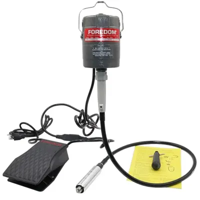 Produktbild von Flexwellen-Schleifmaschine CC30 - Hängemotor - 230 W - 220 V - 0–24.000 U/min - Fußpedal - Zur Schmuckpolitur