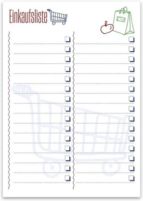 Produktbild von Famanu Einkaufsblock A5 - 5 Stück - 100% Recyceltes Papier - Robuste Qualität
