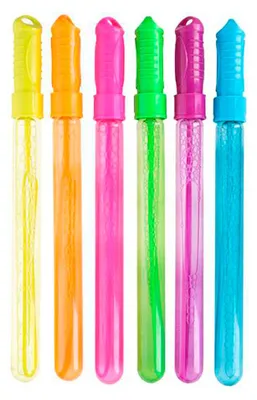 Image de Baguette à Bulles Avec Liquide, Couleurs Assorties, 45 Cm, 238 Ml